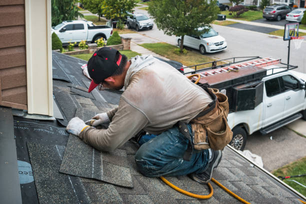 Professional Gutter Repair And Installation technician working in Hartford, IL